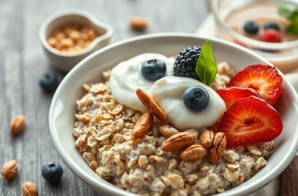Balanced Breakfast Toppings for Organic Oatmeal—Nuts, Fruit, and Protein Pairings