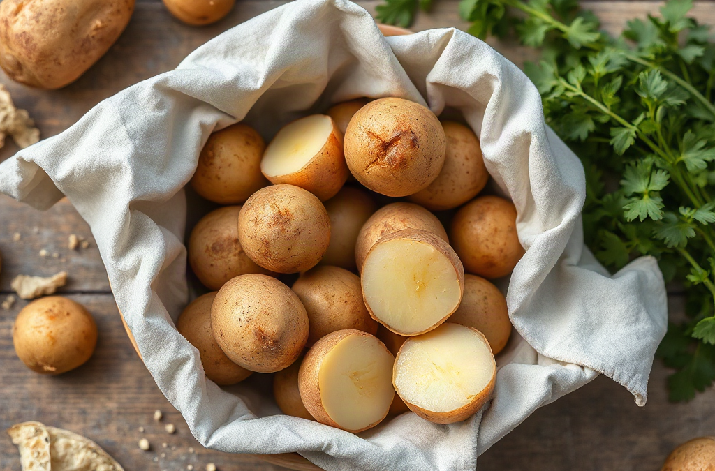 Organic potatoes for filling nutrient-rich meals